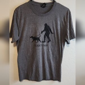 District Gray Lucky Dog T-Shirt